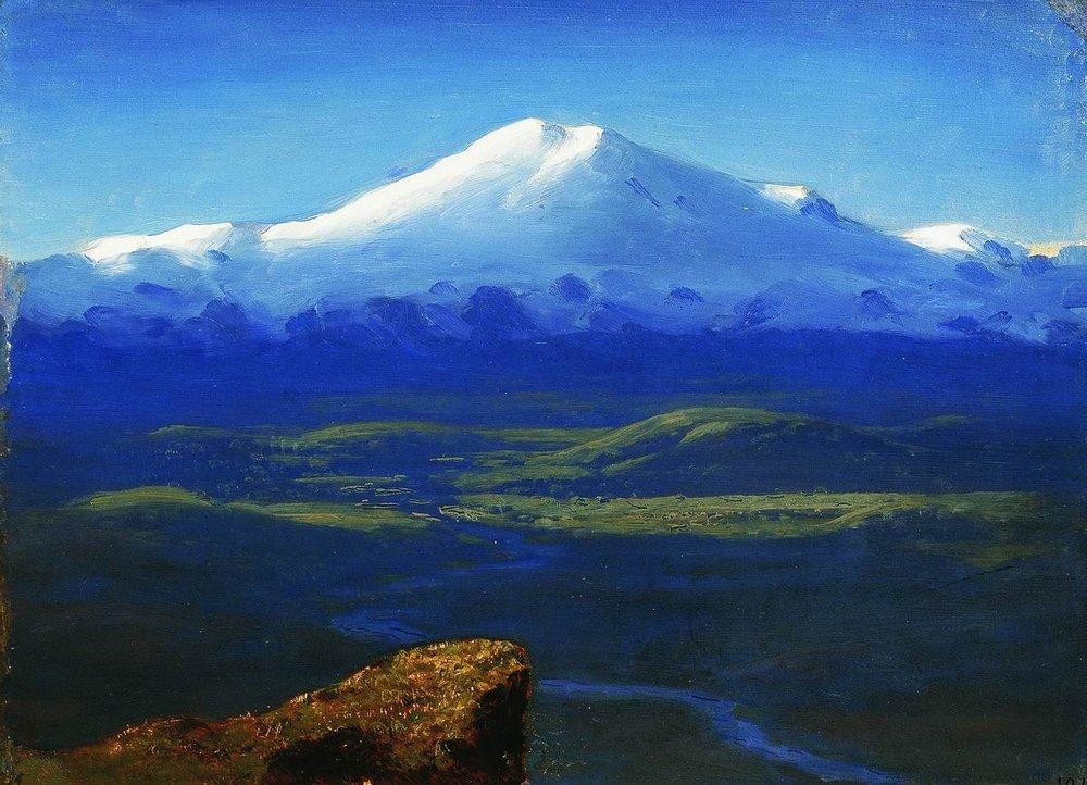 Snow tops by Arkhyp Kuindzhi