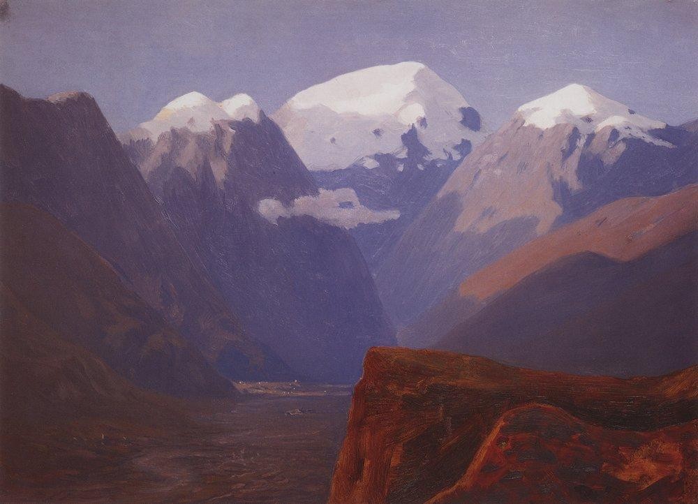 Snow tops by Arkhyp Kuindzhi