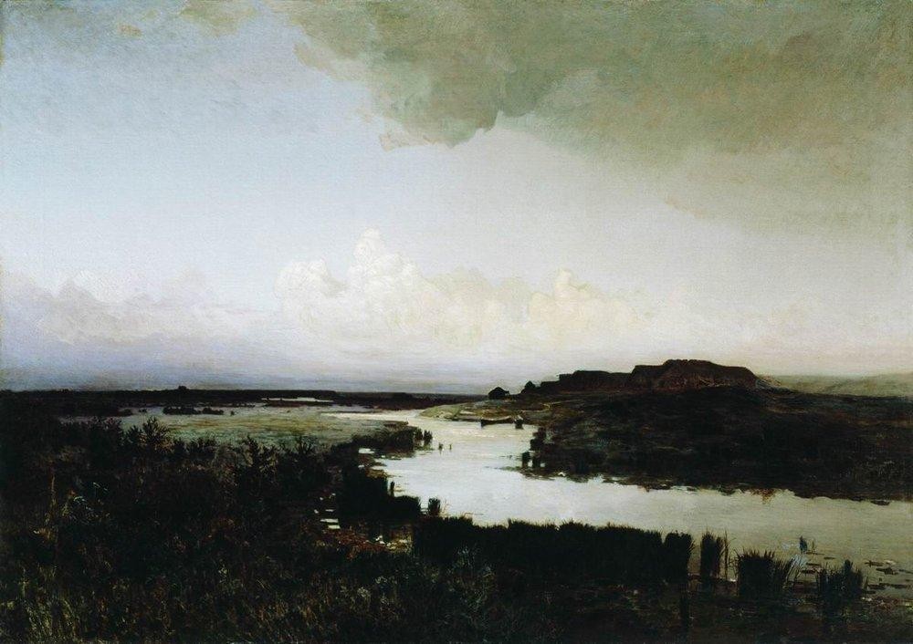Steppe in the evening by Arkhyp Kuindzhi