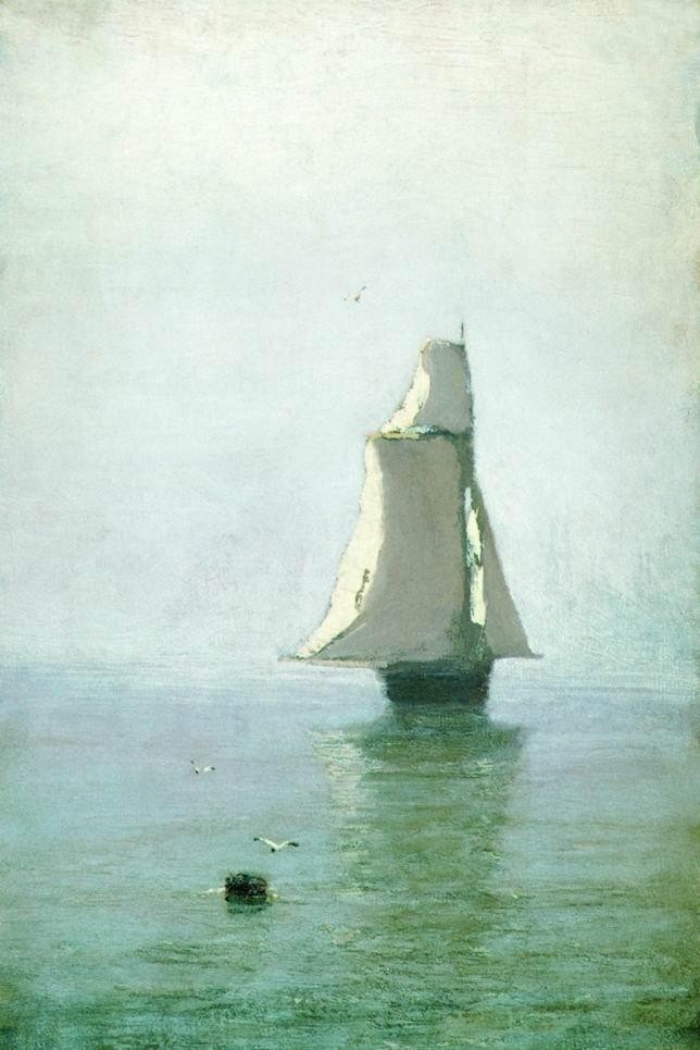 The Sea with a Sailing Ship by Arkhyp Kuindzhi
