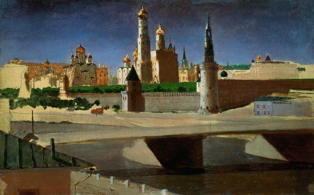 View of the Kremlin from the Zamoskvorechye District by Arkhyp Kuindzhi