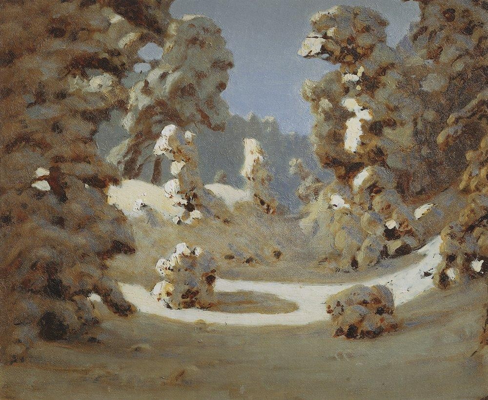 Winter. Sunlight on The Hoar Frost by Arkhyp Kuindzhi