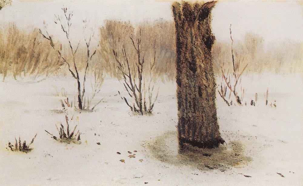 Winter. Thaw by Arkhyp Kuindzhi