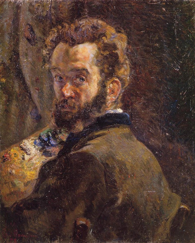 Autoportrait au chevalet by Armand Guillaumin