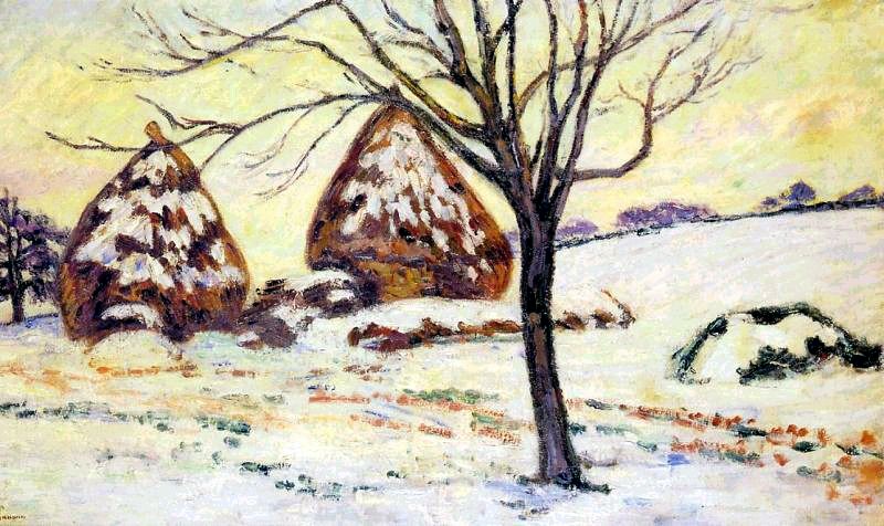 Effts de neige à Palaiseau by Armand Guillaumin