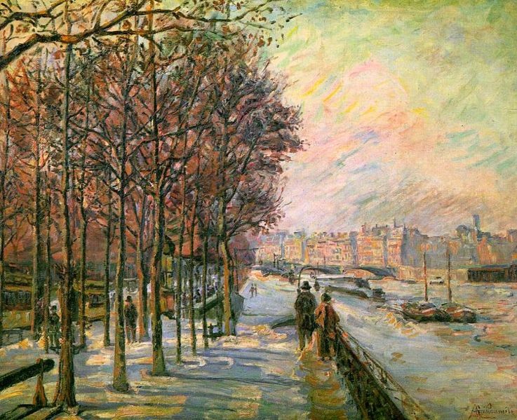 La Place Valhubert by Armand Guillaumin