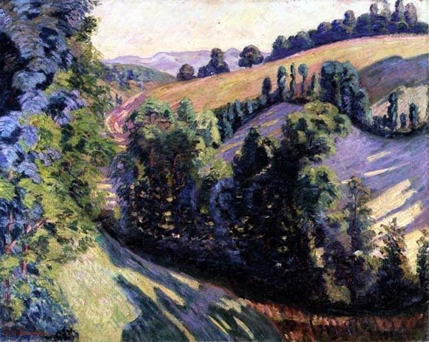 Landscape at Pontgibaud by Armand Guillaumin