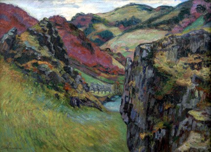 Landscape near Saint-Julien-des-Chazes by Armand Guillaumin