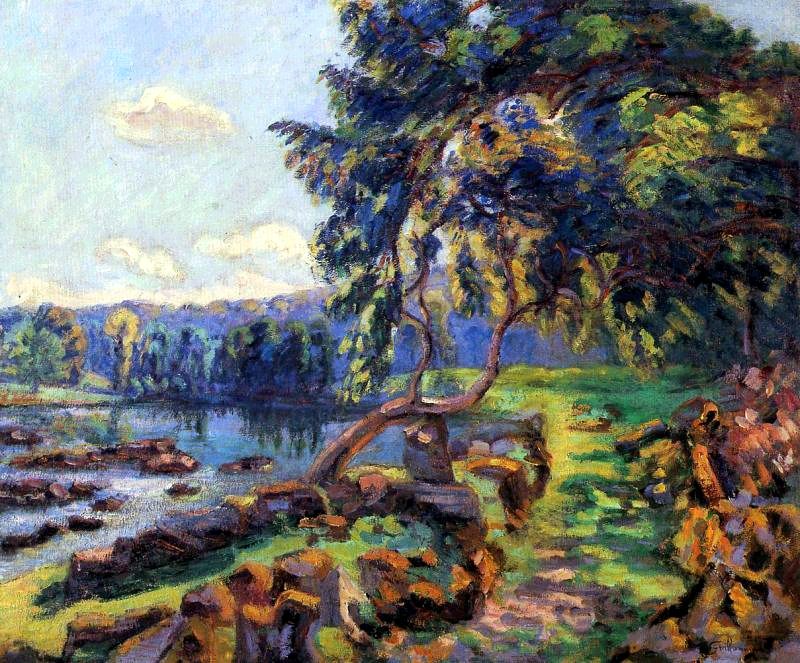 Les rapides a Genetin by Armand Guillaumin