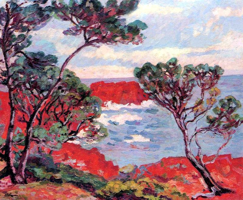 Les rochers rouges by Armand Guillaumin