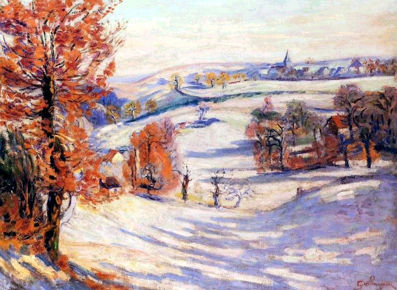 Neige à Crozant by Armand Guillaumin