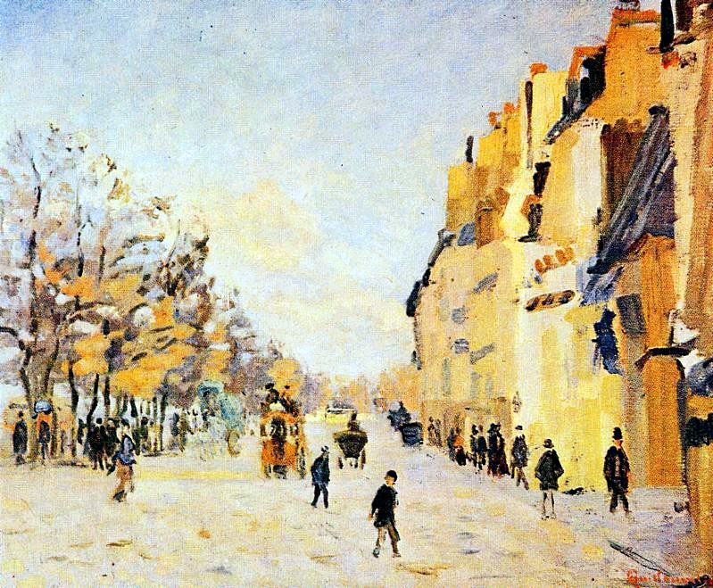 Quai de la Gare, Snow by Armand Guillaumin