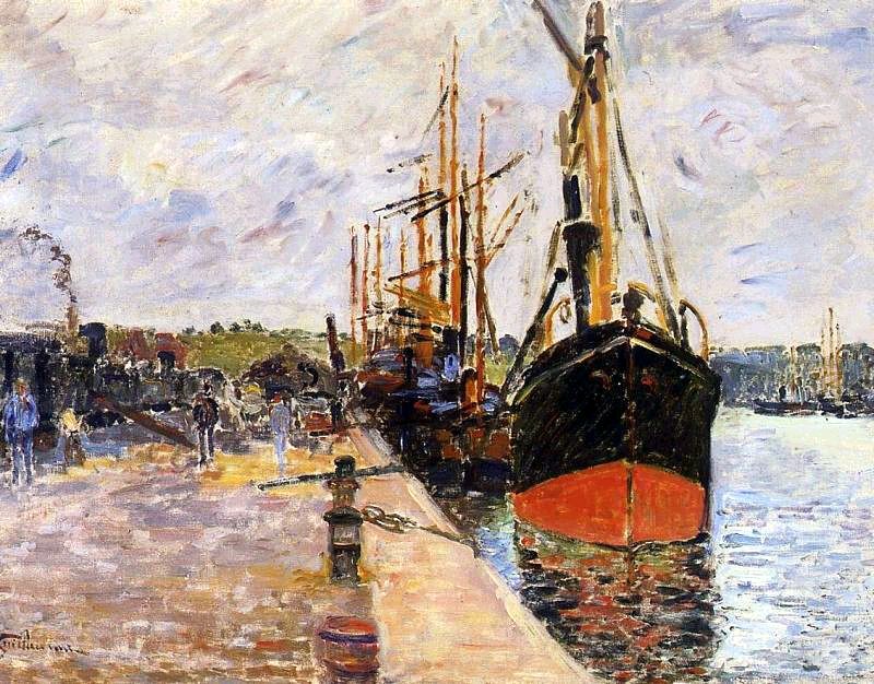 Vue de port by Armand Guillaumin