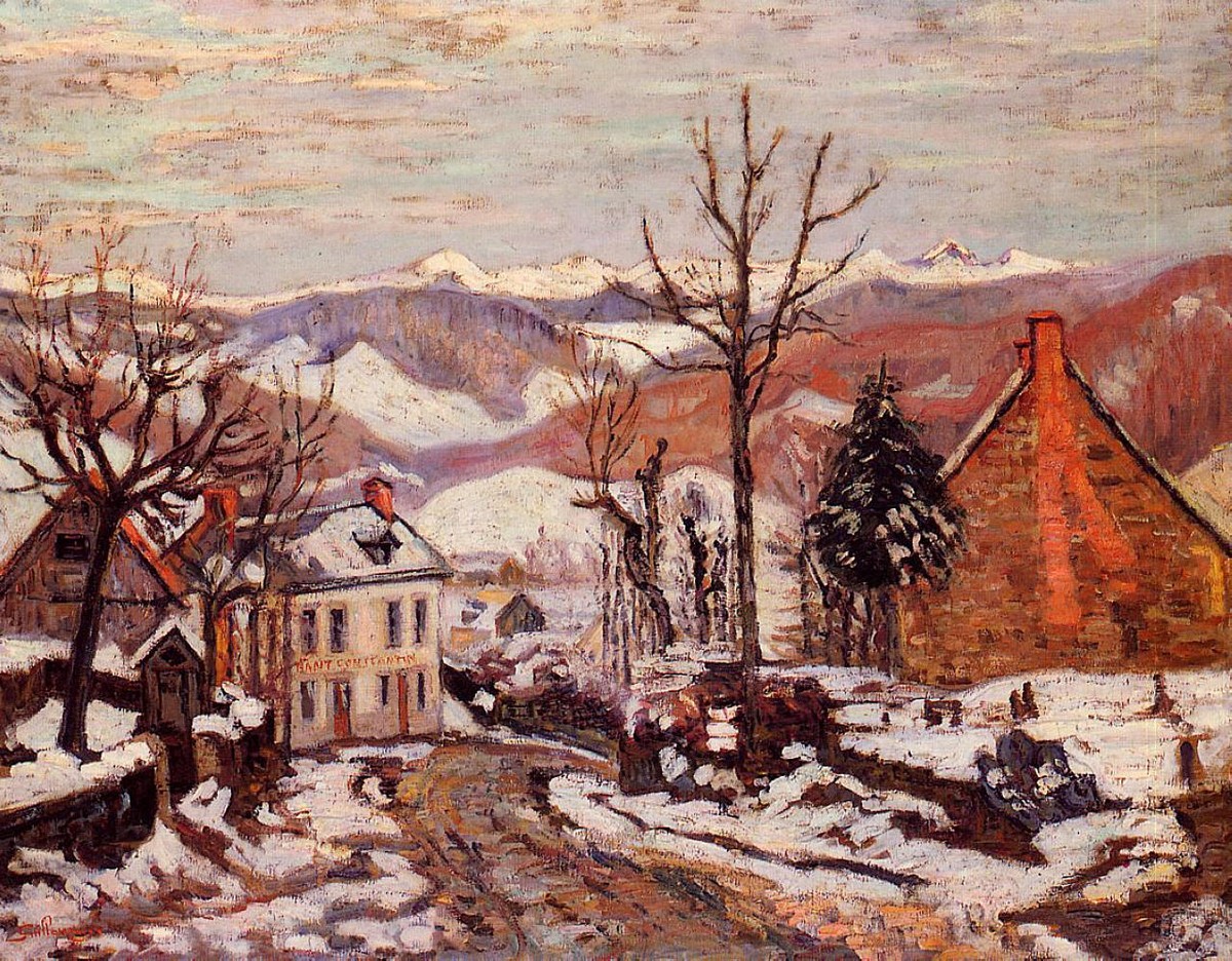 Winter in Saint-Sauves-d'Auvergne by Armand Guillaumin