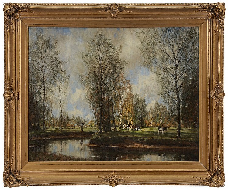 A Sunlit Meadow by Arnold Marc Gorter