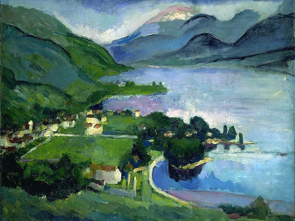 The Lake, Annecy by Arthur Beecher Carles