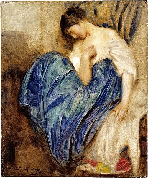 Seated Girl by Arthur Hacker