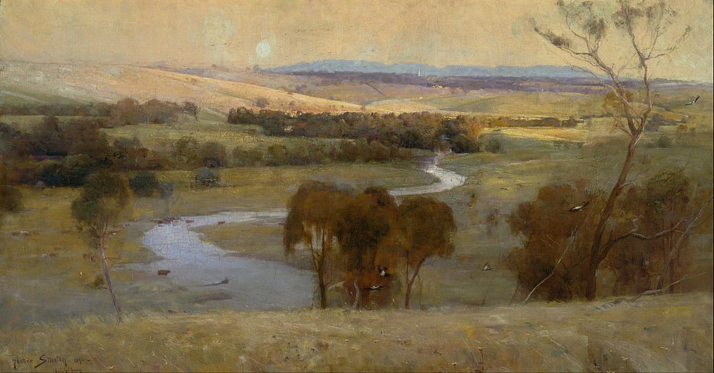 Still glides the stream, and shall for ever glide by Arthur Streeton