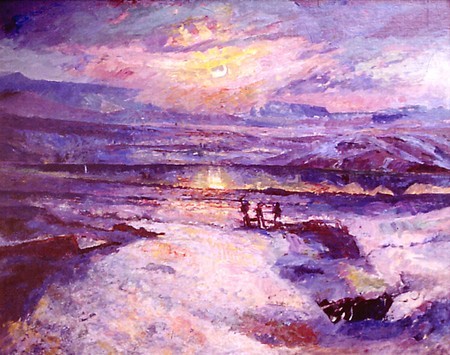Autumn Sunlight, Öskjuhlíð by Asgrimur Jonsson