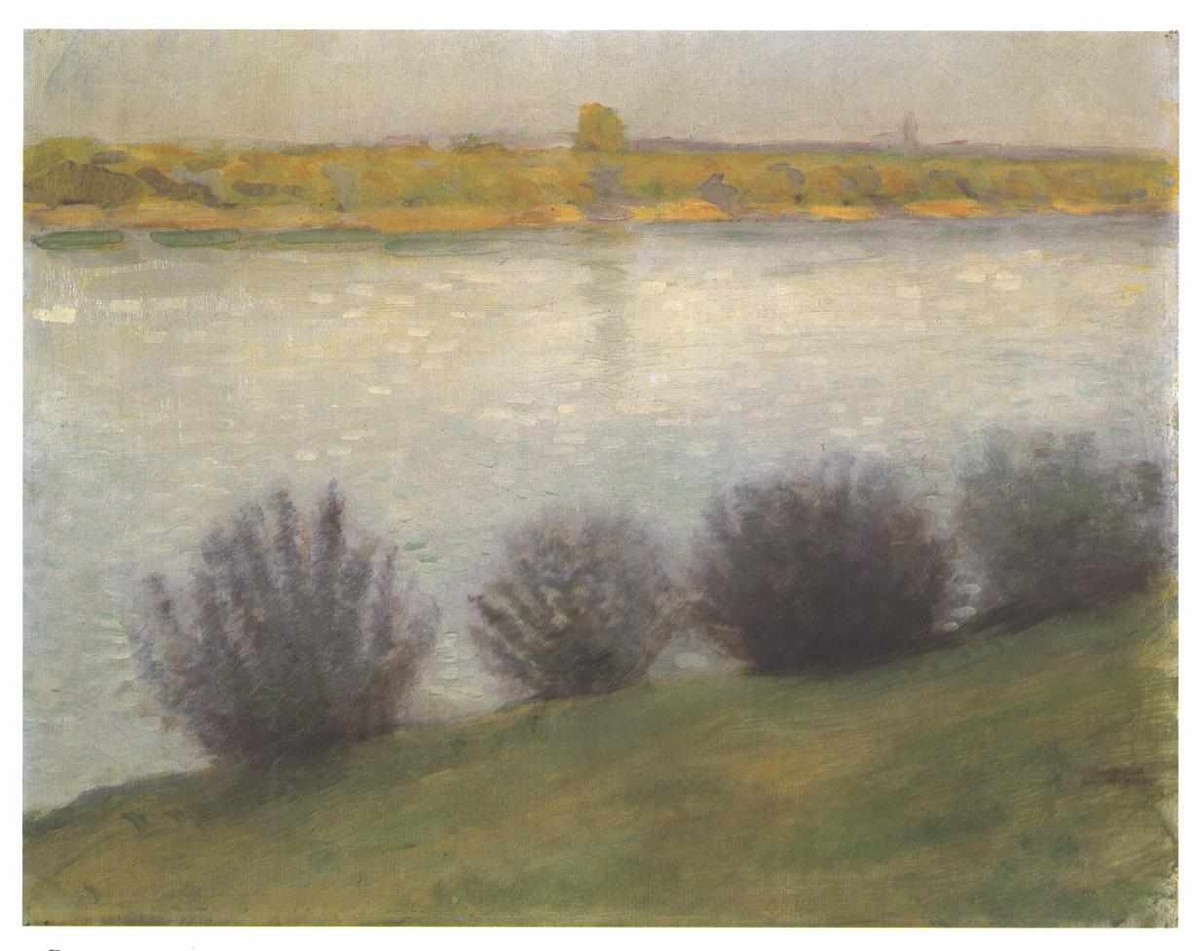 At the Rhine near Hersel by August Macke