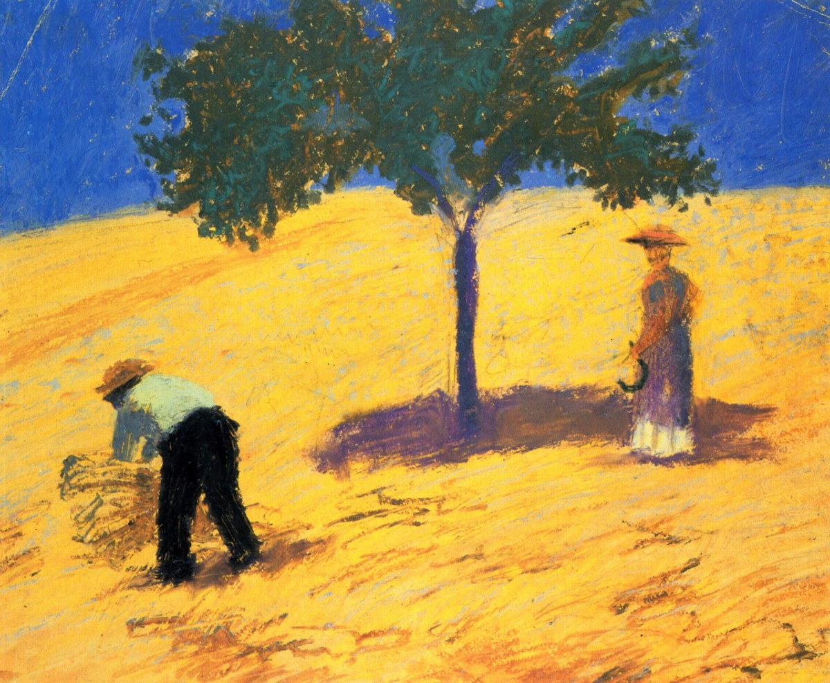 Tree in the cornfield by August Macke