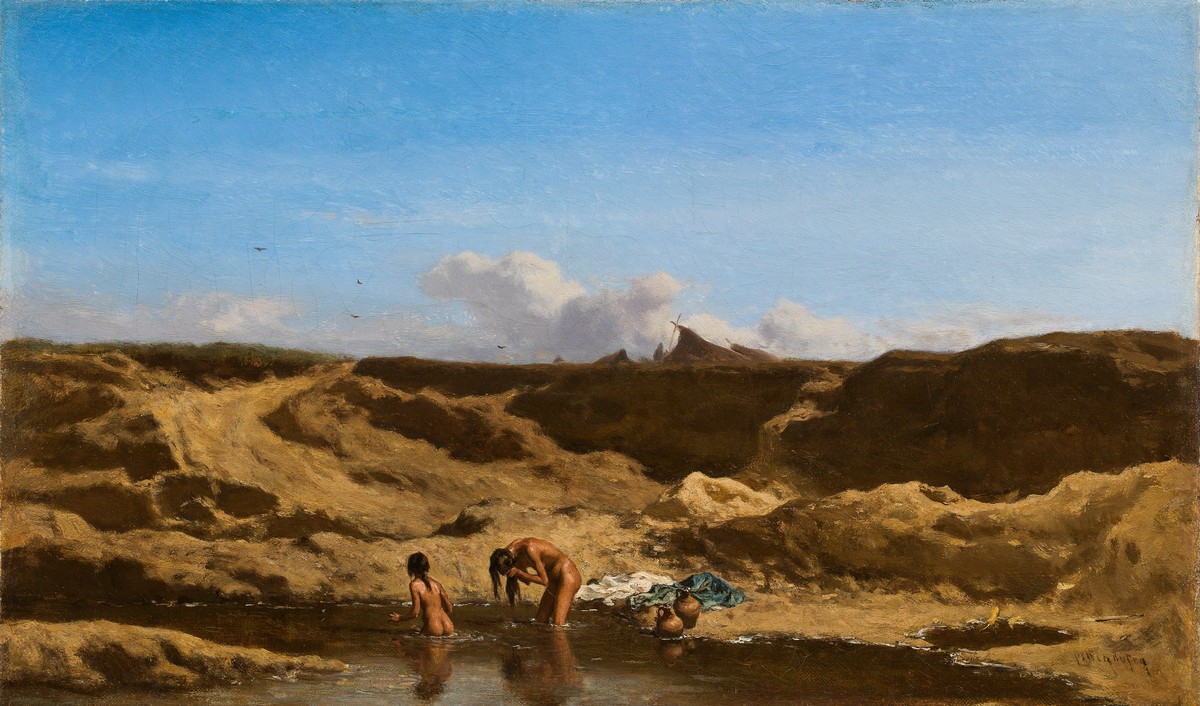 Bathing Gypsies by August von Pettenkofen