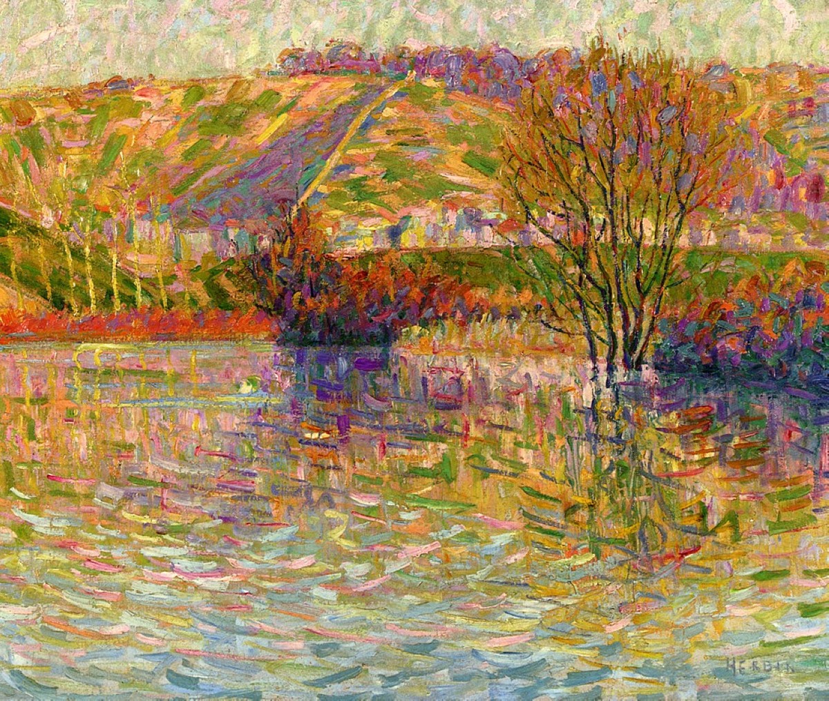 The coast at Haute Isle by Auguste Herbin