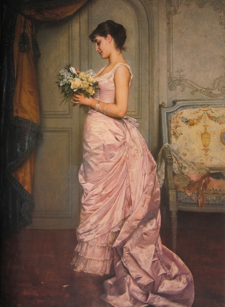 The Ticket by Auguste Toulmouche