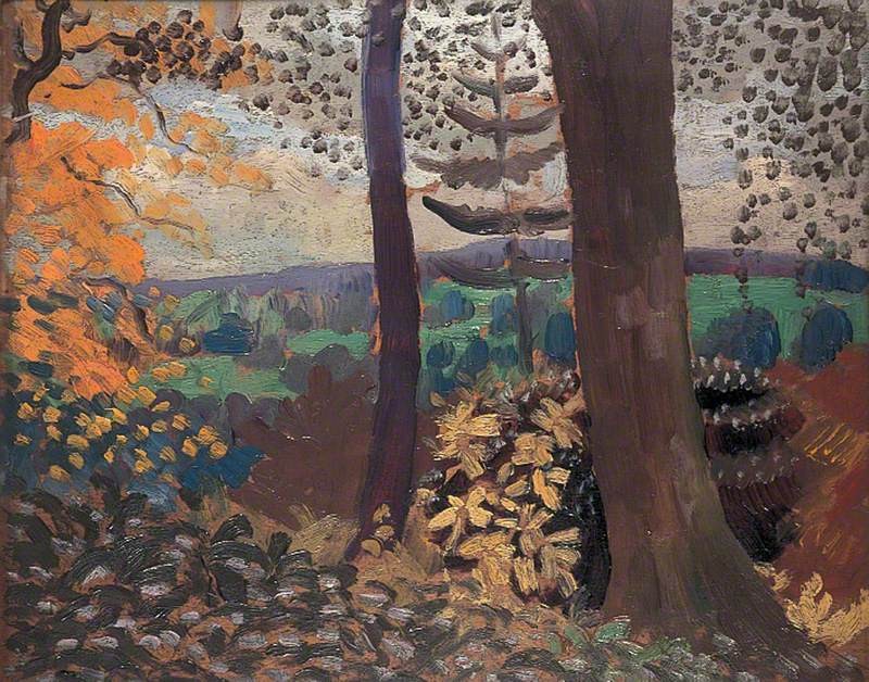Landscape at Chirk, Clwyd by Augustus John