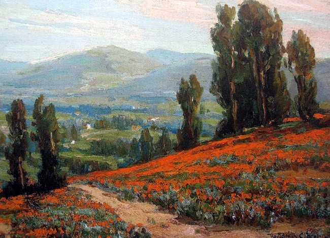Poppies and Eucalyptus by Benjamin Brown