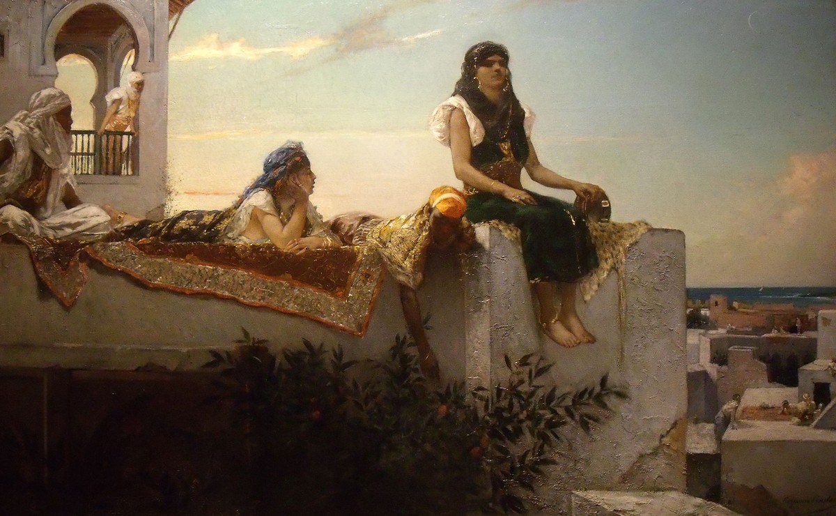 Le Soir Sur Les Terrasses by Benjamin Constant
