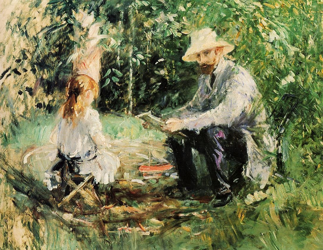 Julie and Eugene Manet by Berthe Morisot