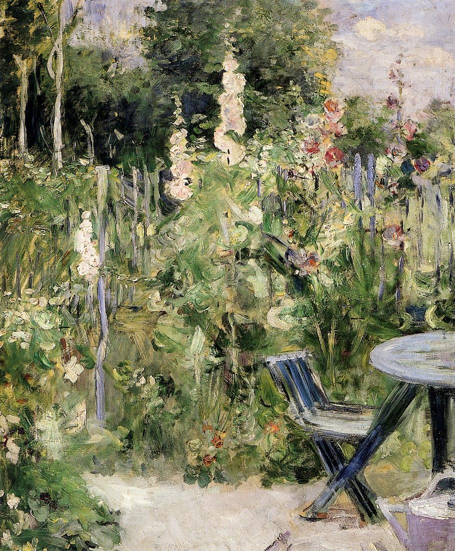 Roses Tremieres (Hollyhocks) by Berthe Morisot