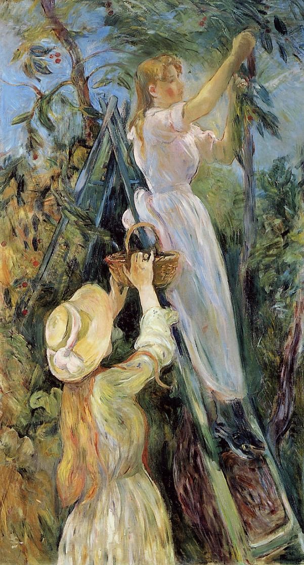The Cherry Picker by Berthe Morisot