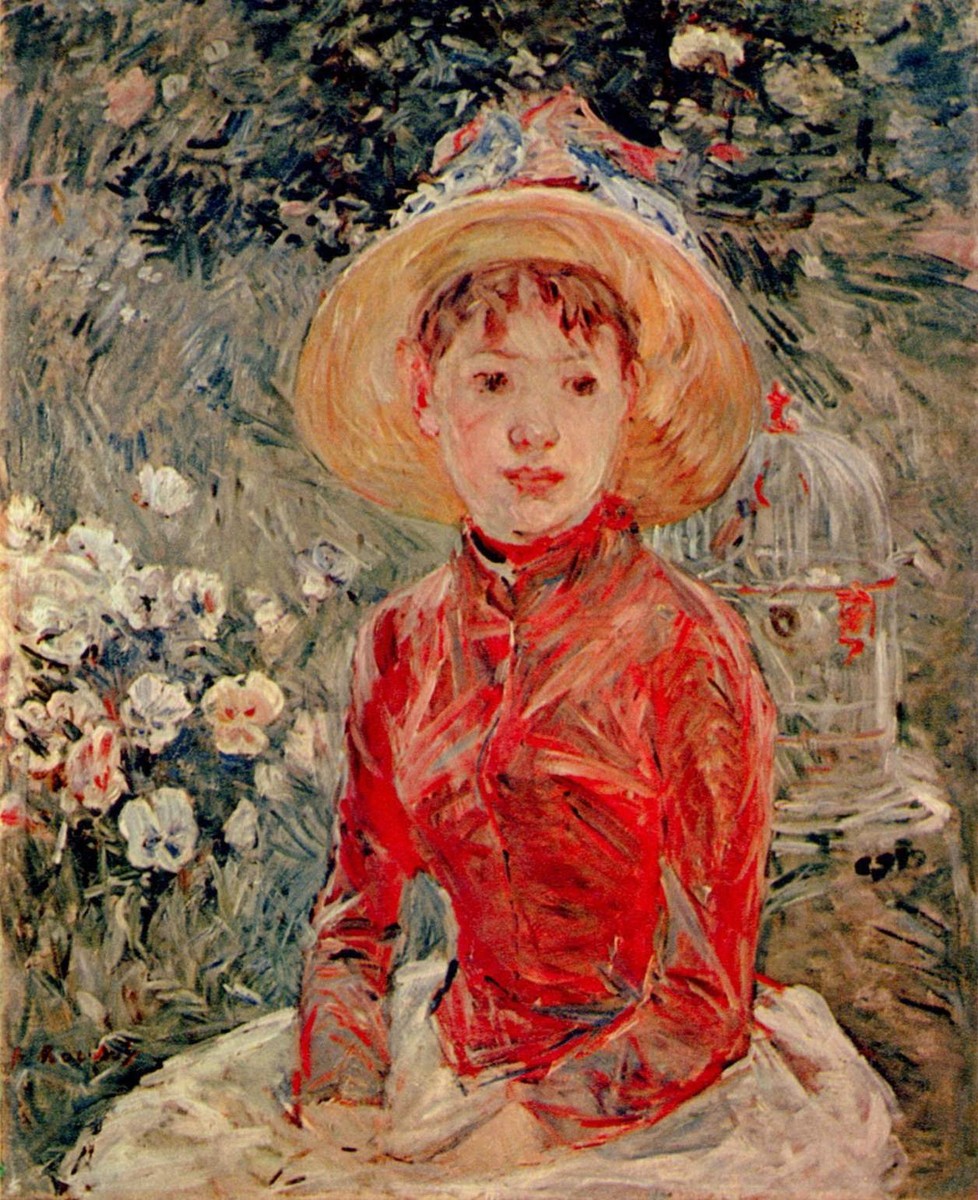 The red blouse by Berthe Morisot
