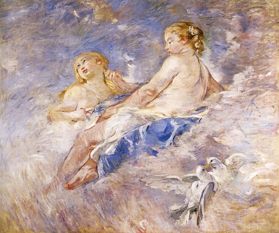 Venus at the Forge of Vulcan (after Boucher) by Berthe Morisot