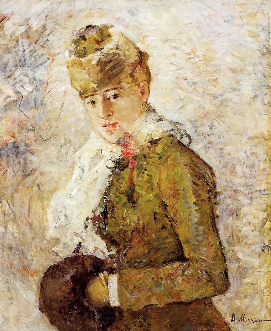 Winter (aka Woman with a Muff) by Berthe Morisot