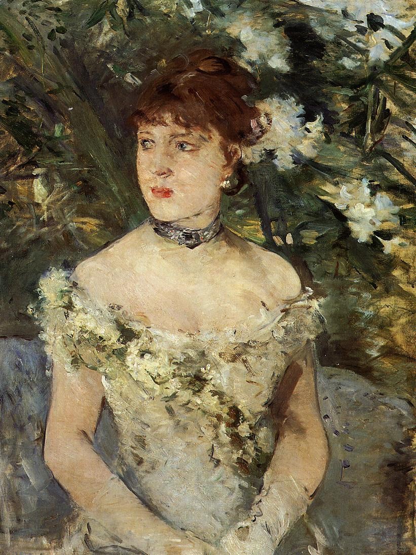 Young girl in a ball gown by Berthe Morisot