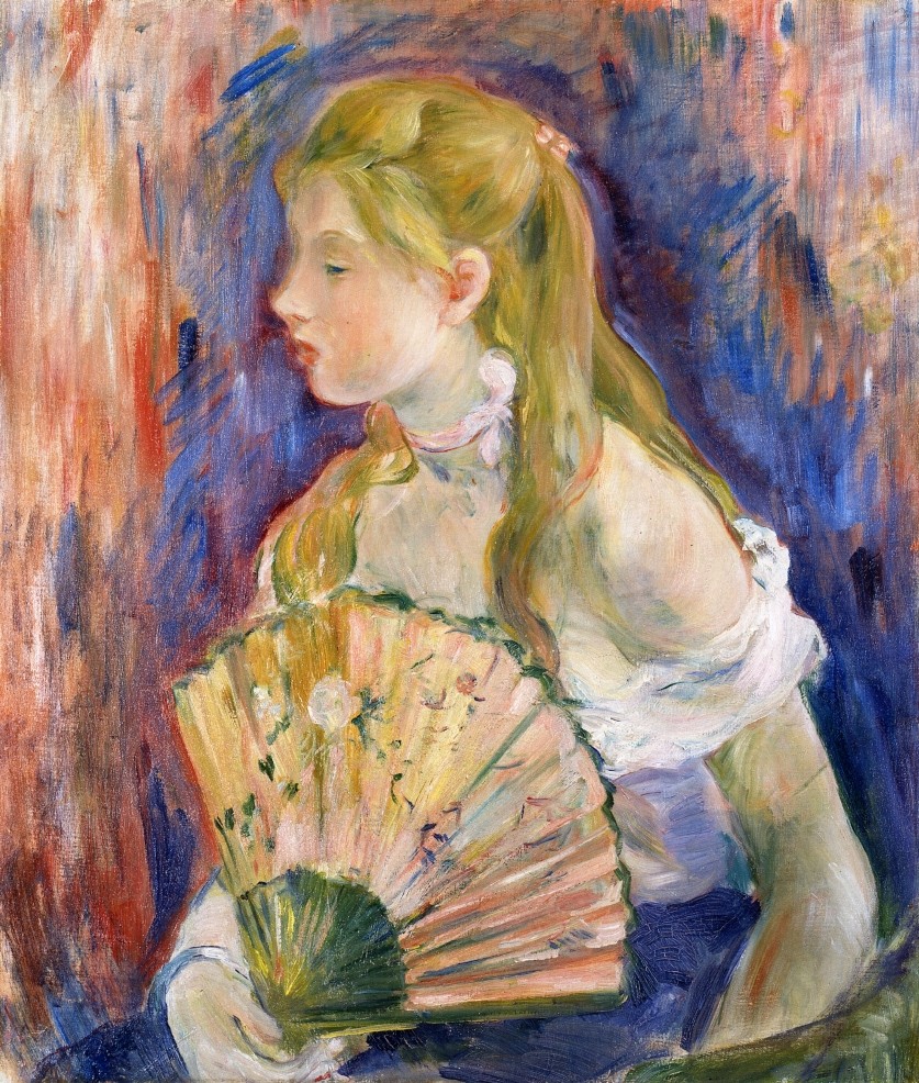Young Girl with a Fan by Berthe Morisot
