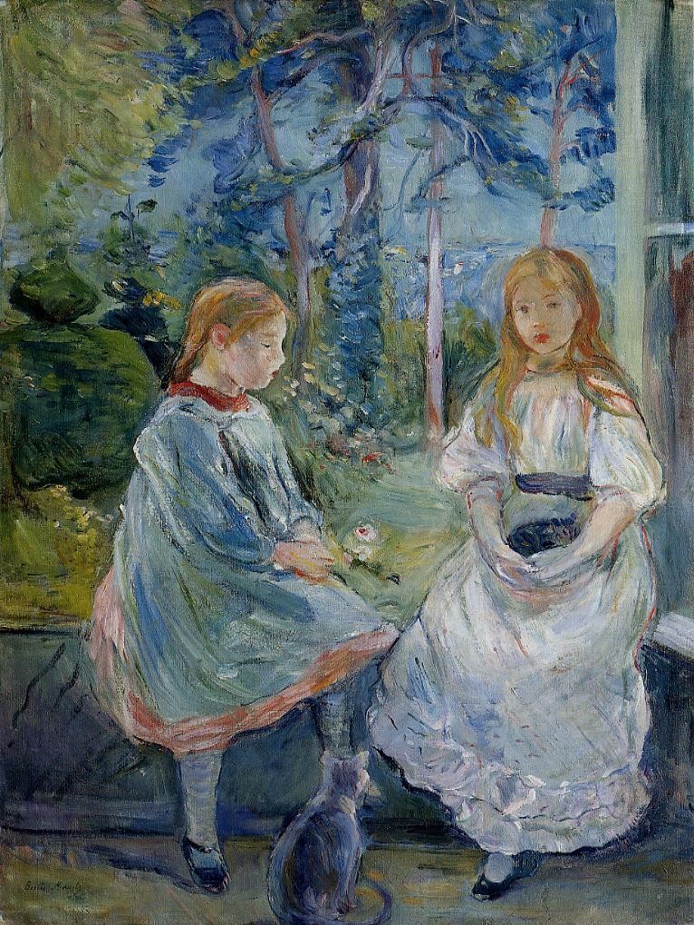 Young Girls at the Window by Berthe Morisot