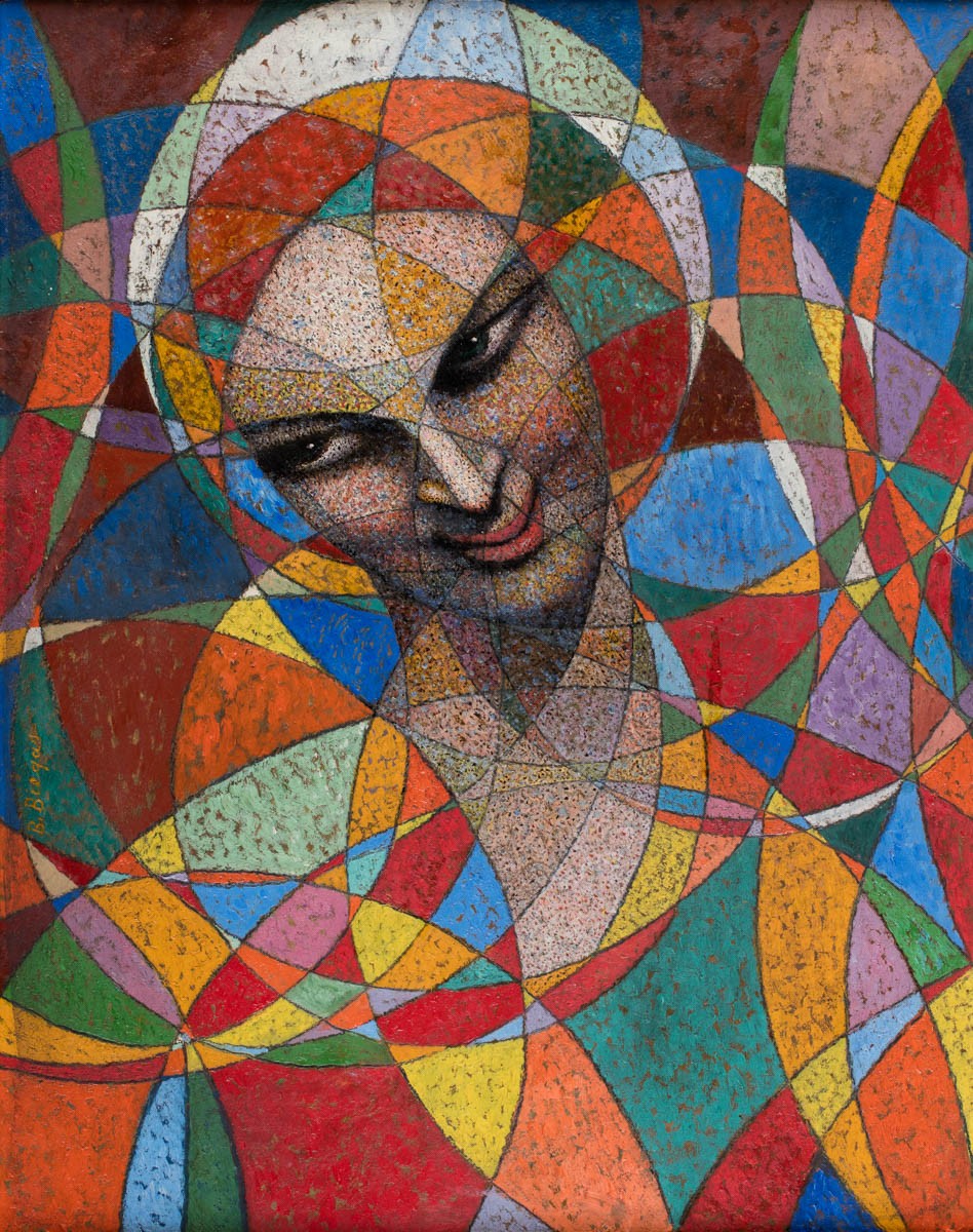 Spherical portrait - Hindu woman by Boleslas Biegas
