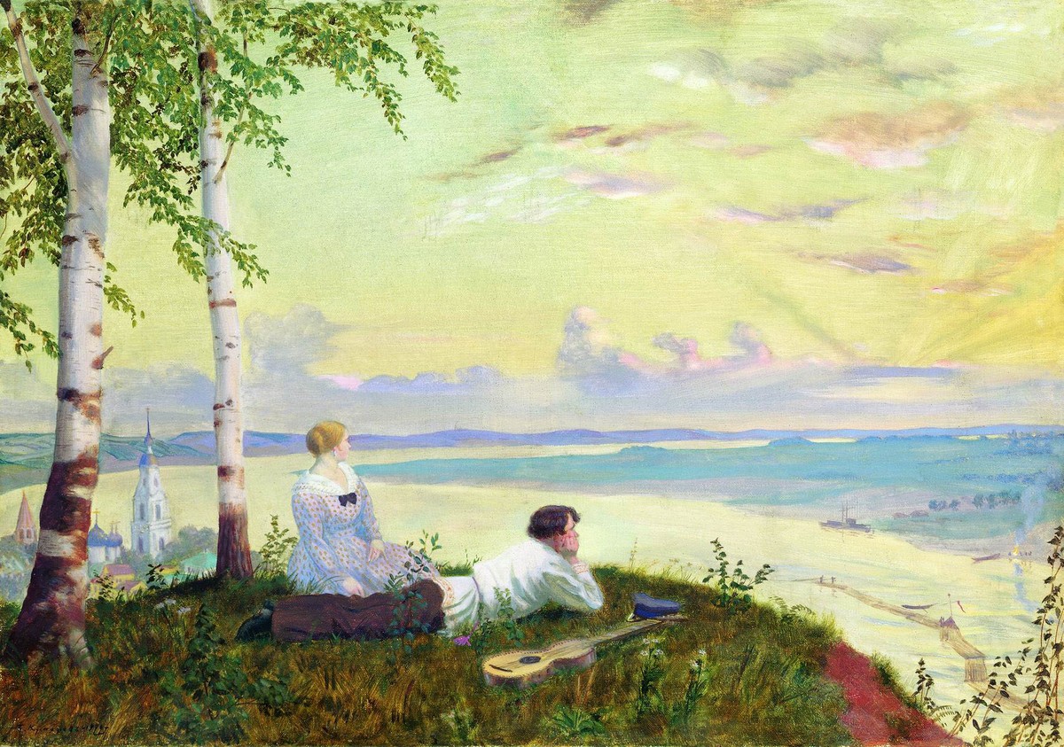 On the Volga by Boris Kustodiev