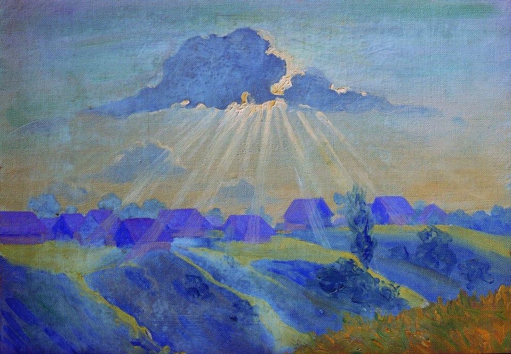Sunset by Boris Kustodiev