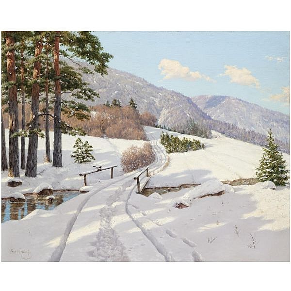 Early sun in Dauphiné by Boris Vasilievich Bessonov