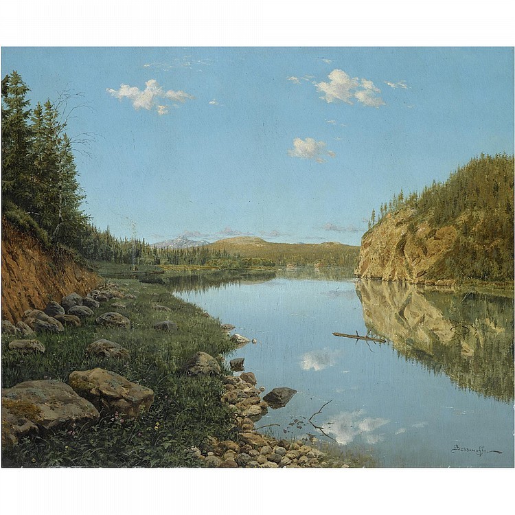 LANDSCAPE IN THE URALS by Boris Vasilievich Bessonov