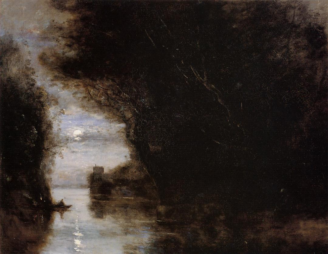 Moonlit Landscape by Camille Corot