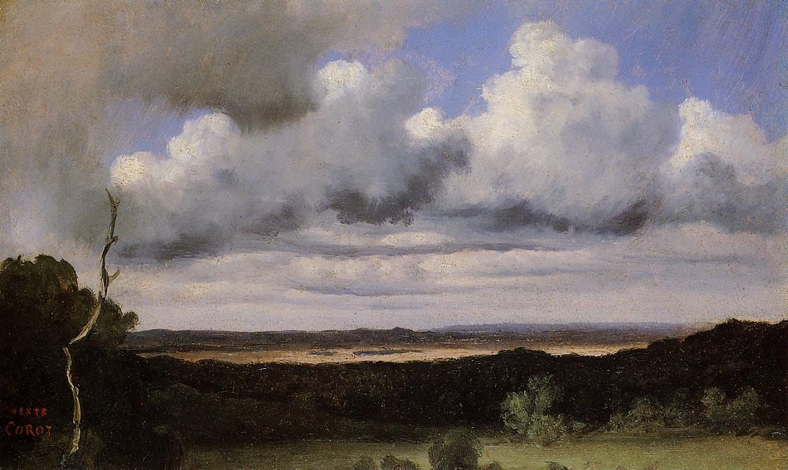 Rome, the Basilica of Constantine by Camille Corot