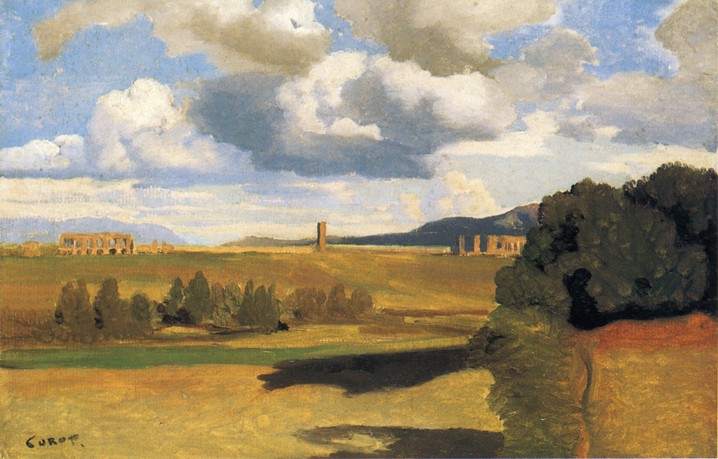 The Roman Campagna with the Claudian Aqueduct by Camille Corot