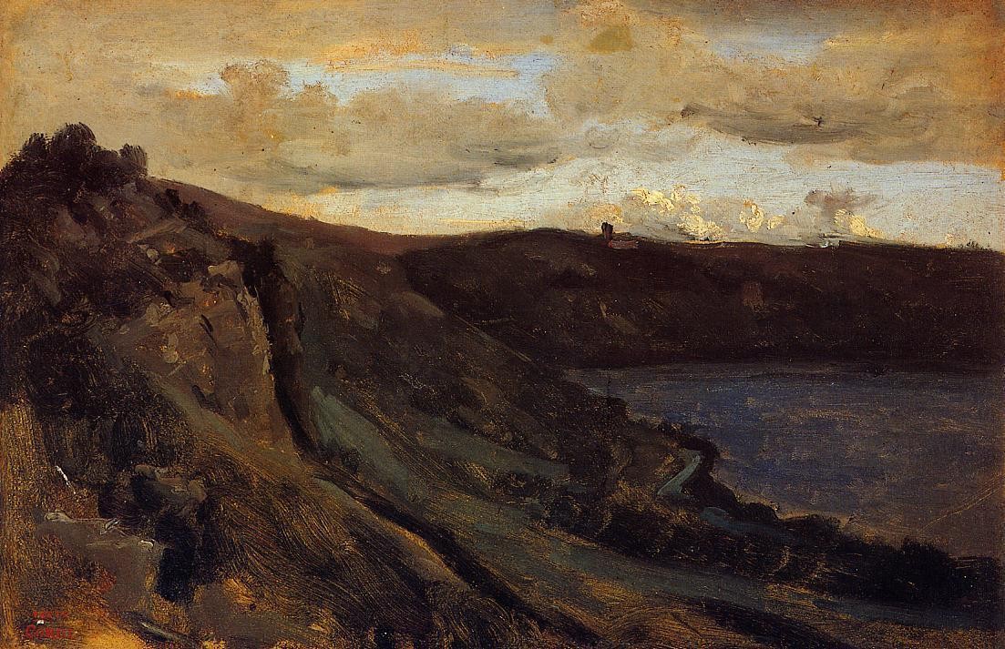 The Tibre River Hemmed in by the Collines by Camille Corot
