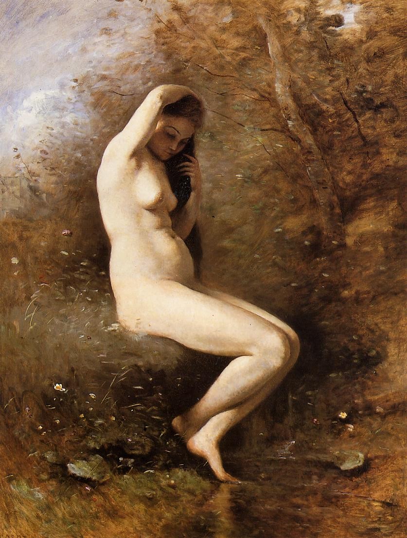 Venus Bathing by Camille Corot